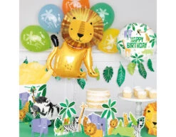 Helium Ballon Happy Birthday Safari 45cm Leeg -Feestspullen Winkel helium ballon happy birthday safari 45cm leeg 2