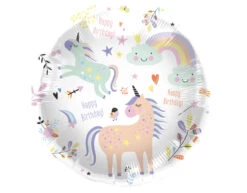 Helium Ballon Happy Birthday Unicorn Leeg 45cm