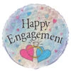 Helium Ballon Happy Engagement 45cm Leeg