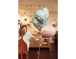 Helium Ballon Hart Bloemen Leeg 45cm -Feestspullen Winkel helium ballon hart bloemen leeg 45cm 2