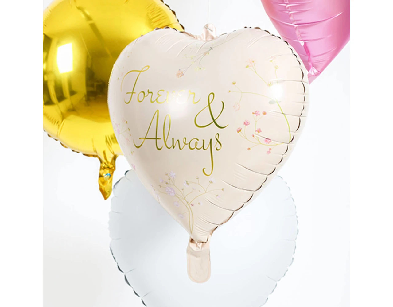 Helium Ballon Hart Forever And Always Leeg 45cm 2 Helium Ballon Hart Forever And Always Leeg 45cm - Afbeelding 2