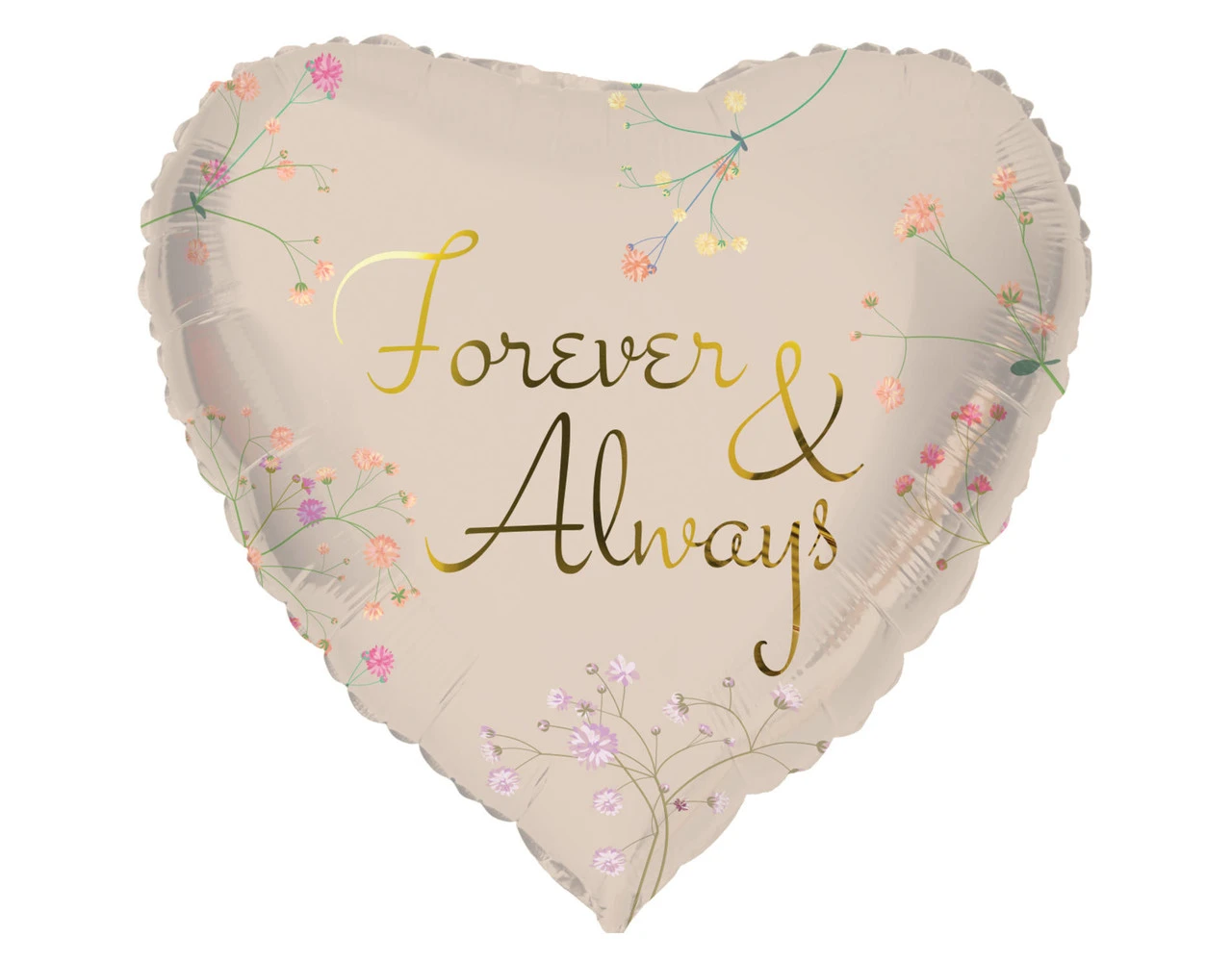Helium Ballon Hart Forever And Always Leeg 45cm 1 Helium Ballon Hart Forever And Always Leeg 45cm