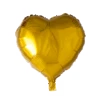 Helium Ballon Hart Goud 45cm Leeg