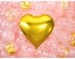 Helium Ballon Hart Goud Leeg 61cm -Feestspullen Winkel helium ballon hart goud leeg 61cm 4