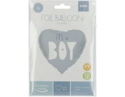 Helium Ballon Hart It'S A Boy Blauw Leeg 45cm -Feestspullen Winkel helium ballon hart its a boy blauw leeg 45cm 2