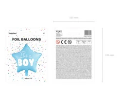 Helium Ballon Hart It'S A Boy Leeg 48cm -Feestspullen Winkel helium ballon hart its a boy leeg 48cm 4