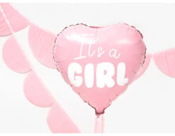 Helium Ballon Hart It'S A Girl Leeg 45cm -Feestspullen Winkel helium ballon hart its a girl leeg 45cm 3