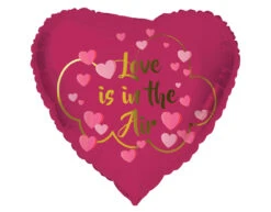 Helium Ballon Hart Love Is In The Air Leeg 45cm