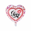 Helium Ballon Hart Love Kiss 45cm Leeg