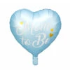 Helium Ballon Hart Mom To Be Blauw Leeg 35cm