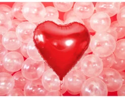 Helium Ballon Hart Rood Leeg 61cm -Feestspullen Winkel helium ballon hart rood leeg 61cm 3