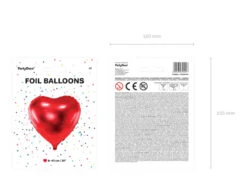 Helium Ballon Hart Rood Leeg 61cm -Feestspullen Winkel helium ballon hart rood leeg 61cm 4