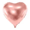 Helium Ballon Hart Rose Goud Leeg 45cm