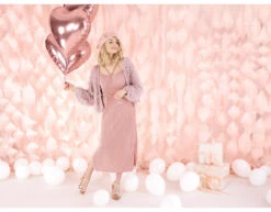 Helium Ballon Hart Rose Goud Leeg 45cm -Feestspullen Winkel helium ballon hart rose goud leeg 45cm 2