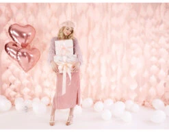 Helium Ballon Hart Rose Goud Leeg 45cm -Feestspullen Winkel helium ballon hart rose goud leeg 45cm 3