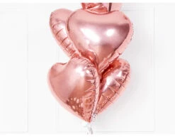 Helium Ballon Hart Rose Goud Leeg 45cm -Feestspullen Winkel helium ballon hart rose goud leeg 45cm 5