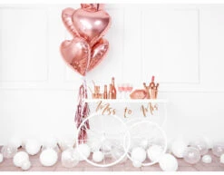 Helium Ballon Hart Rose Goud Leeg 45cm -Feestspullen Winkel helium ballon hart rose goud leeg 45cm 6