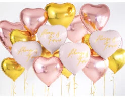 Helium Ballon Hart Rose Goud Leeg 45cm -Feestspullen Winkel helium ballon hart rose goud leeg 45cm 7