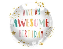 Helium Ballon Have An Awesome Birthday Leeg 45cm