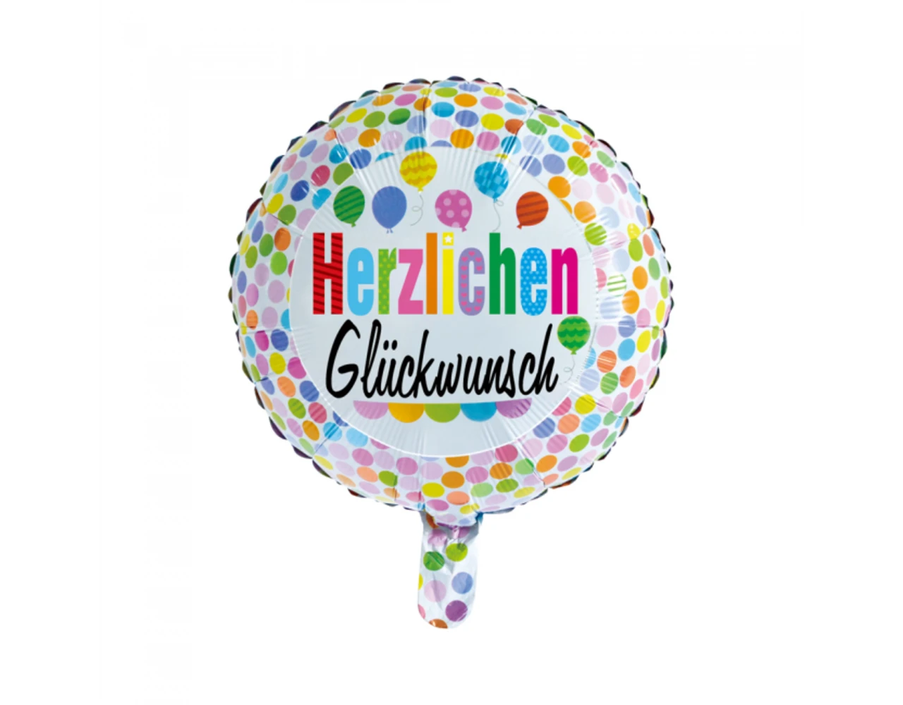 Helium Ballon Herzlichen Glückwunsch Confetti 45cm Leeg 1 Helium Ballon Herzlichen Glückwunsch Confetti 45cm Leeg