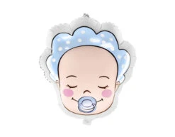 Helium Ballon Hoofd Baby Jongen Leeg 45cm