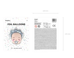 Helium Ballon Hoofd Baby Jongen Leeg 45cm -Feestspullen Winkel helium ballon hoofd baby jongen leeg 45cm 5