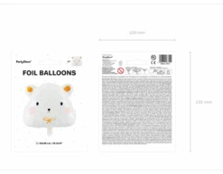 Helium Ballon Ijsbeer Leeg 51cm -Feestspullen Winkel helium ballon ijsbeer leeg 51cm 7