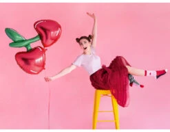 Helium Ballon Kersen Leeg 88cm -Feestspullen Winkel helium ballon kersen leeg 88cm 3