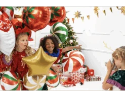 Helium Ballon Kerstbal Leeg 45cm -Feestspullen Winkel helium ballon kerstbal leeg 45cm 3