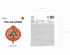 Helium Ballon Kerstbal Leeg 45cm -Feestspullen Winkel helium ballon kerstbal leeg 45cm 4