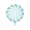 Helium Ballon Lichtblauw Swirl 45cm Leeg