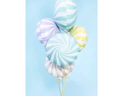 Helium Ballon Lichtblauw Swirl 45cm Leeg -Feestspullen Winkel helium ballon lichtblauw swirl 45cm leeg 2