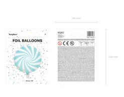 Helium Ballon Lichtblauw Swirl 45cm Leeg -Feestspullen Winkel helium ballon lichtblauw swirl 45cm leeg 5