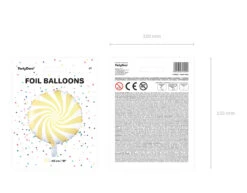 Helium Ballon Lichtgeel Swirl 45cm Leeg -Feestspullen Winkel helium ballon lichtgeel swirl 45cm leeg 5