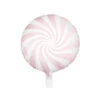 Helium Ballon Lichtroze Swirl 45cm Leeg