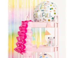 Helium Ballon Life Gets Colorful Leeg 45cm -Feestspullen Winkel helium ballon life gets colorful leeg 45cm 2