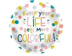 Helium Ballon Life Gets Colorful Leeg 45cm