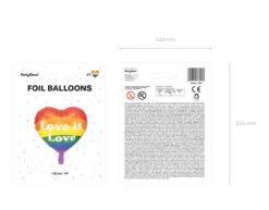 Helium Ballon Love Is Love Leeg 35cm -Feestspullen Winkel helium ballon love is love leeg 35cm 3