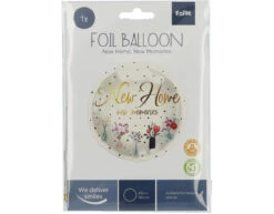 Helium Ballon New Home Bloemen Leeg 45cm -Feestspullen Winkel helium ballon new home bloemen leeg 45cm 2