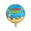 Helium Ballon Pensioen Cartoon Leeg 30cm