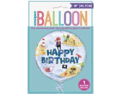 Helium Ballon Piraten Happy Birthday 45cm Leeg -Feestspullen Winkel helium ballon piraten happy birthday 45cm leeg 2