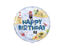 Helium Ballon Piraten Happy Birthday 45cm Leeg