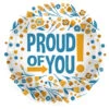 Helium Ballon Proud Of You Leeg 45cm