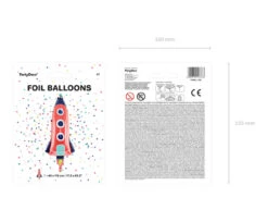 Helium Ballon Raket Leeg 1,15m -Feestspullen Winkel helium ballon raket leeg 115m 4