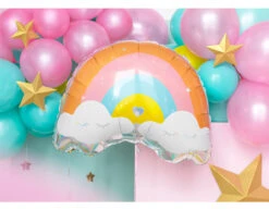 Helium Ballon Regenboog Leeg 55cm -Feestspullen Winkel helium ballon regenboog leeg 55cm 3