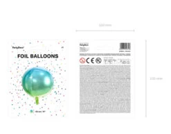 Helium Ballon Rond Blauw Groen Leeg 35cm -Feestspullen Winkel helium ballon rond blauw groen leeg 35cm 7