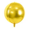 Helium Ballon Rond Goud Leeg 40cm