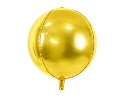 Helium Ballon Rond Goud Leeg 40cm