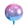 Helium Ballon Rond Violet Blauw Leeg 35cm
