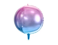 Helium Ballon Rond Violet Blauw Leeg 35cm -Feestspullen Winkel helium ballon rond violet blauw leeg 35cm 2